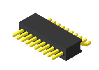 Pin Header 1mm  H=3.7mm  SMT RA Type 